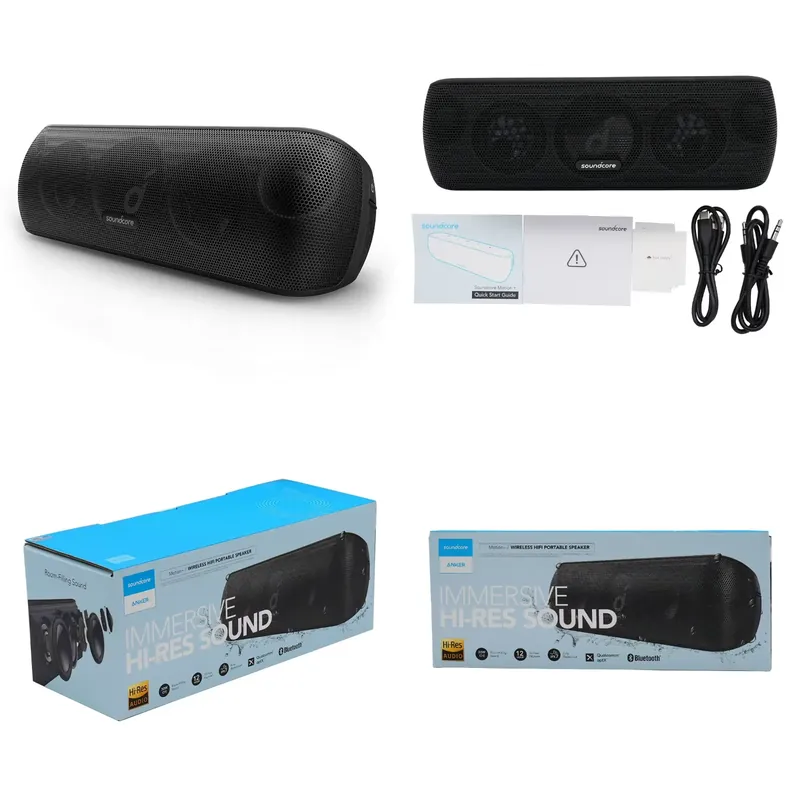 Anker Speaker Soundcore Motion+ - オリジナルAnker Soundcore Motion+ Bluetoothスピーカー ワイヤレスHiFiポータブルスピーカー 防水屋外スピーカー