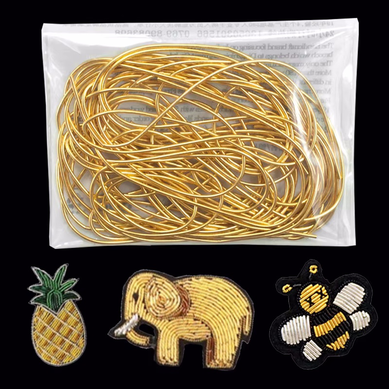 Coil Building Kit - 2.6 メートル 1-1.5 ミリメートル地金ワイヤーフレンチコイル刺繍絹糸アクセサリージュエリーメイキング用品刺繍メタリック裏毛ワイヤー