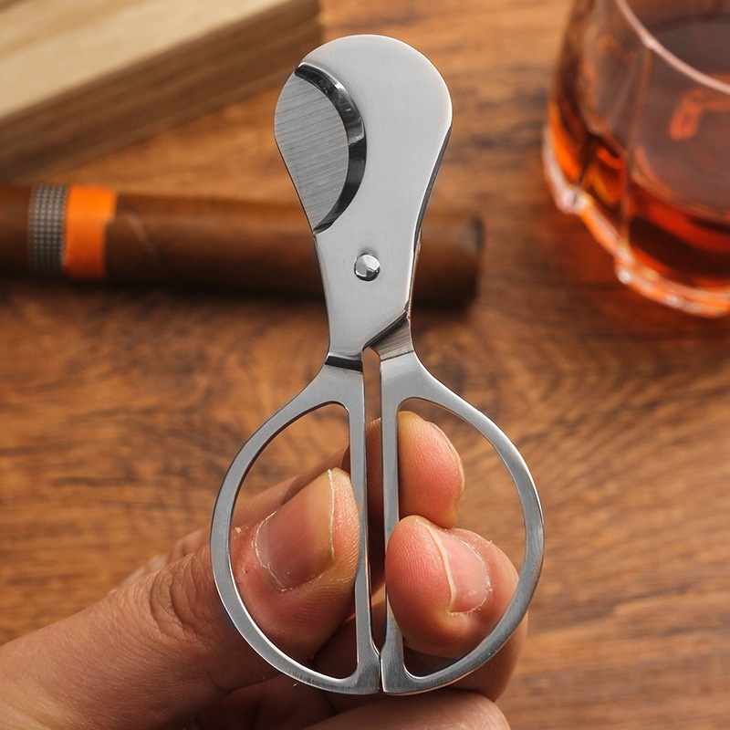 Smoking & Vaping Accessories - ステンレス鋼シガーカッター ポータブルシガーシザー シガーナイフ アクセサリー 喫煙具