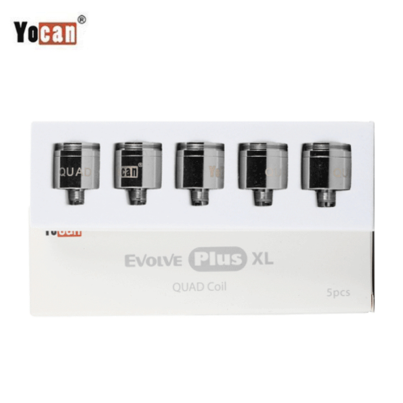 Vape Coil Replacement - ボリューム可能なコイルヘッドコア,最大xl,クワッド,vape,ペンキット,気化器,オリジナル,5ピース/パック