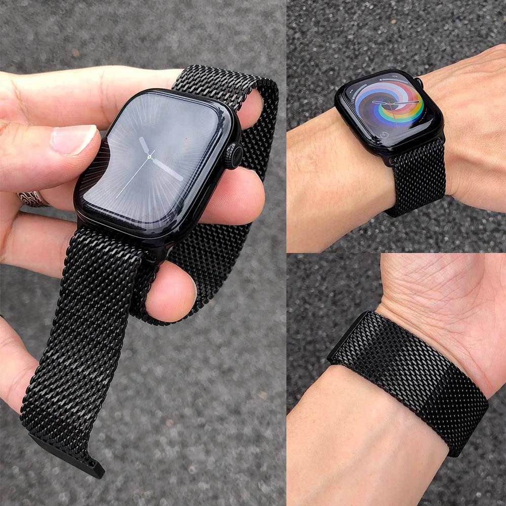 Apple Watchバンド用の大胆なミラネーゼストラップ  - Mesh Coil Strip のレビューと価格