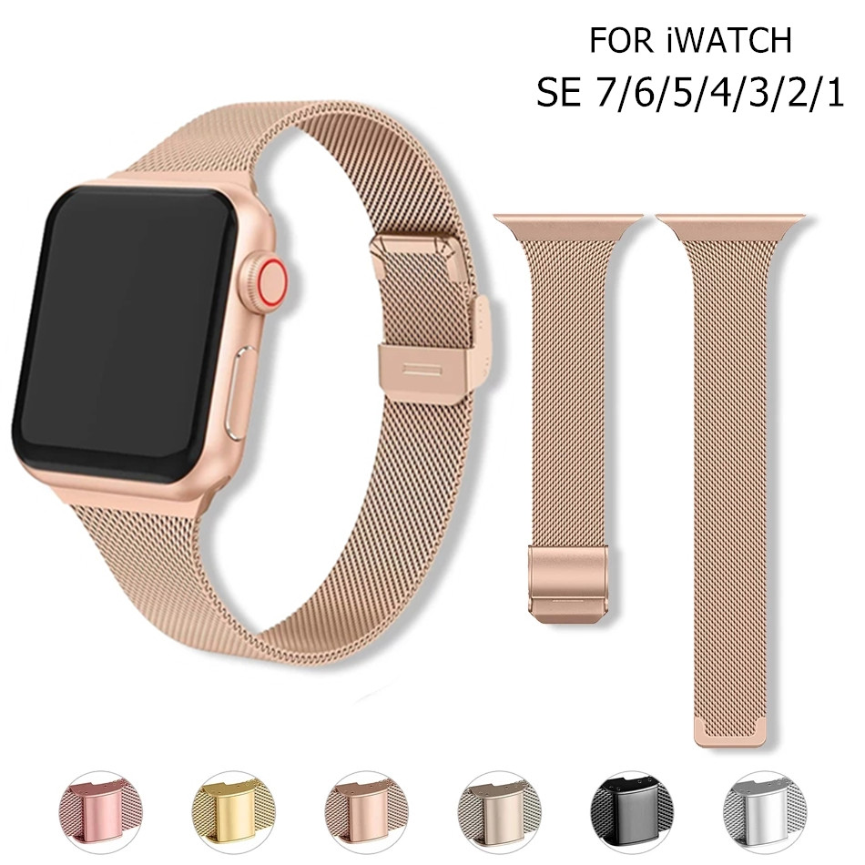 ステンレス鋼メッシュストラップ Apple Watch バン - Mesh Coil Strip のレビューと価格