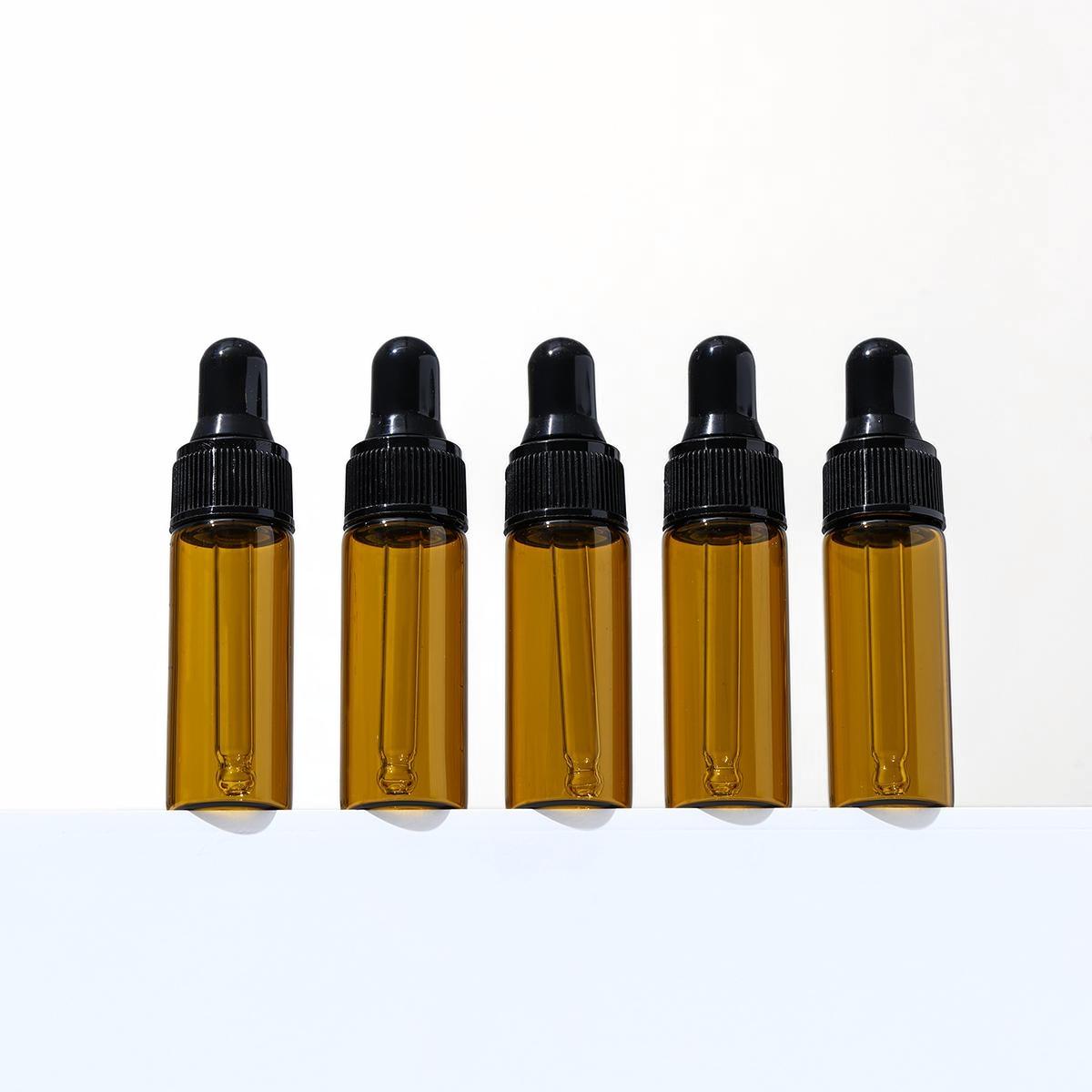 10個 ダークアンバーガラスドロッパーボトル 1ml 2ml - Juice Bottle Dropper のレビューと価格