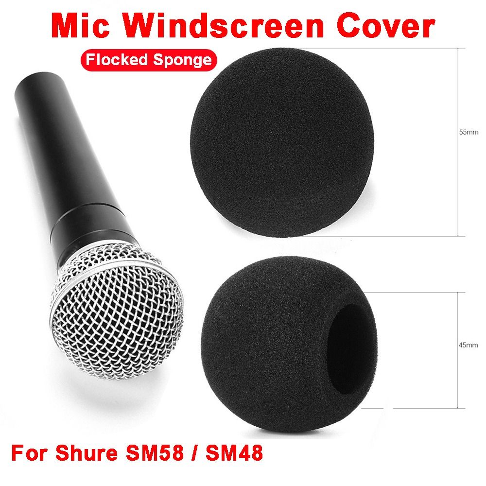 交換用マイクウィンドスクリーンカバー フロッキングスポンジフ - Shure Mic Mv7 のレビューと価格
