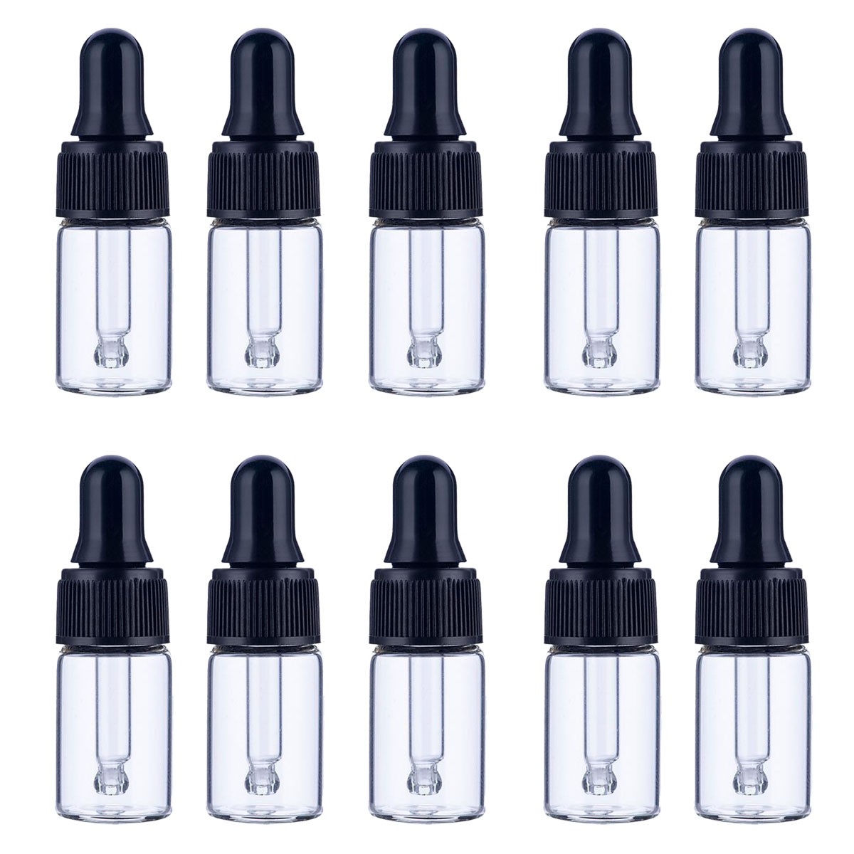 ガラス製の遊具ボトル、透明、ガラス、エッセンシャルオイル、ア - Juice Bottle Dropper のレビューと価格